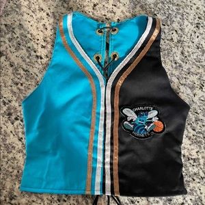 Custom Charlotte Hornets Crop Tank